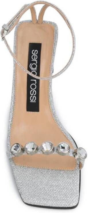 Sergio Rossi Flat Sandals Gray Dames