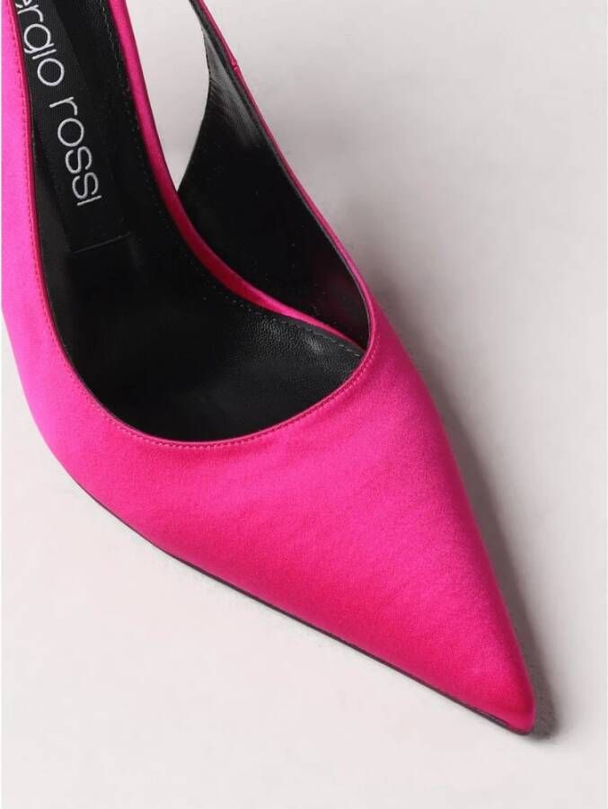 Sergio Rossi Fuchsia Satin Pumps Heels