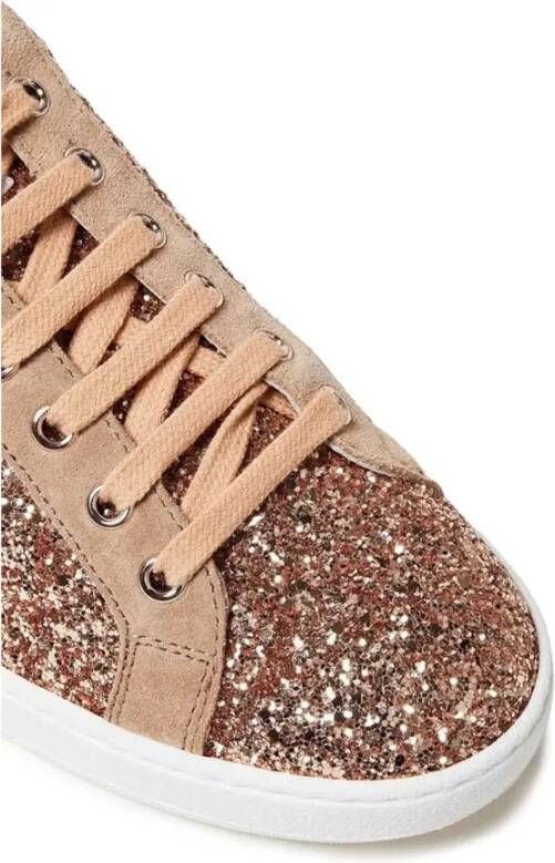 Sergio Rossi Glitter Geweven Sneakers Vrouwen Italië