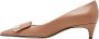 Sergio Rossi Beige Leren Decollete met 3cm Hak Beige Dames - Thumbnail 3