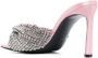 Sergio Rossi Rose Pink Crystal Mules Grijs Dames - Thumbnail 3