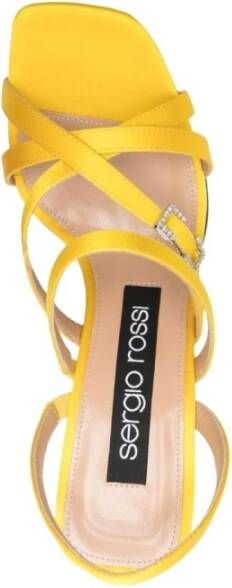 Sergio Rossi Verhoogde sandalen Geel Dames