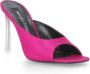 Sergio Rossi Fuchsia Leren Hakken Muiltjes Roze Dames - Thumbnail 2