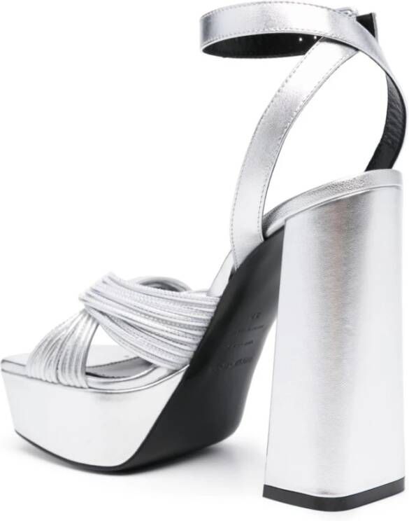 Sergio Rossi High Heel Sandals Gray Dames