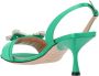 Sergio Rossi Kristal Satijnen Sandalen Dames Hakken Green Dames - Thumbnail 2