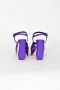 Sergio Rossi Beeldhouwkunstige Vierkante Sandalen Purple Dames - Thumbnail 4