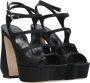 Sergio Rossi Zwarte Hoge Hak Sandalen Zwart Dames - Thumbnail 2