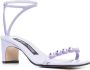 Sergio Rossi Hoge hak kristallen sandalen Purple Dames - Thumbnail 2