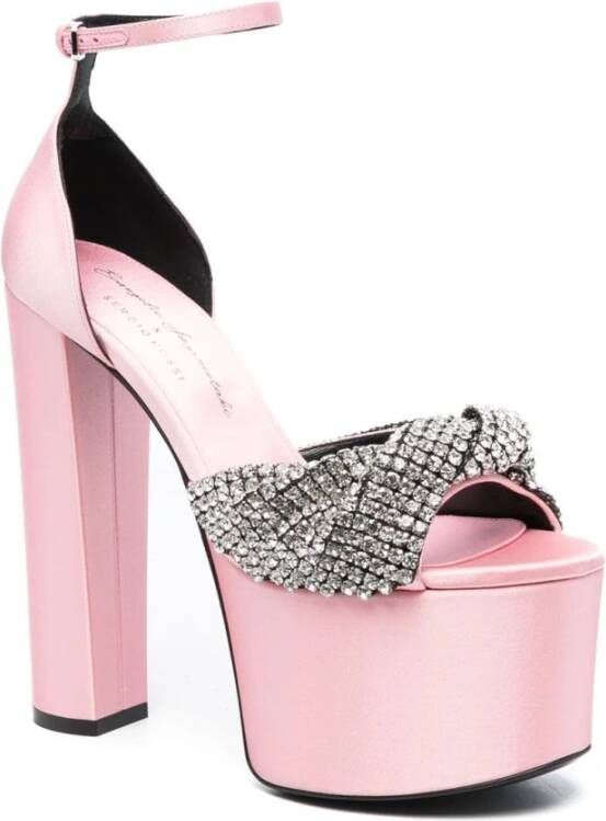 Sergio Rossi Elegante Platform Sandalen Roze Dames