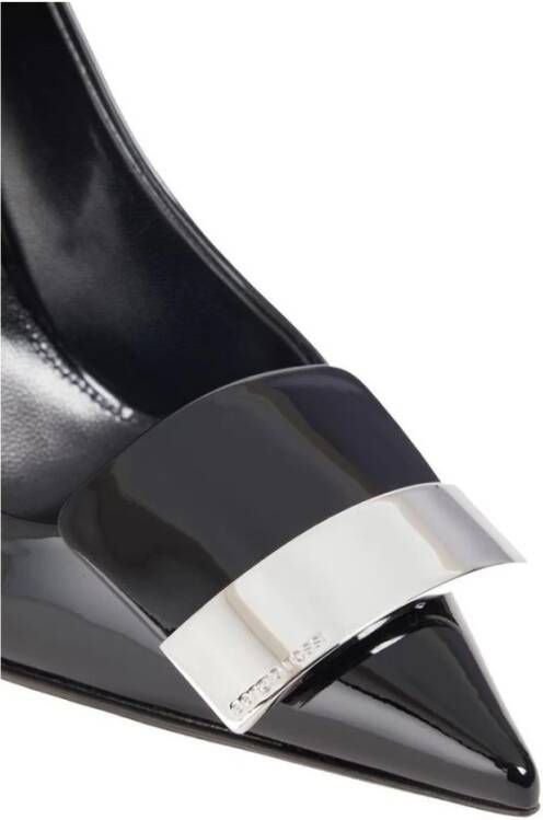 Sergio Rossi Italiaanse Leren Patent Pumps Elegante Stijl