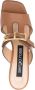 Sergio Rossi Kameelbruine leren sandalen met uitsparingen - Thumbnail 2