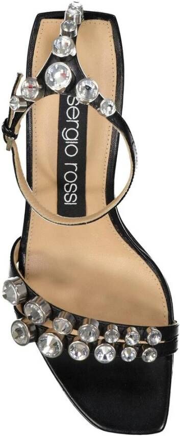 Sergio Rossi Kristal Strappy Hoge Hak Sandalen