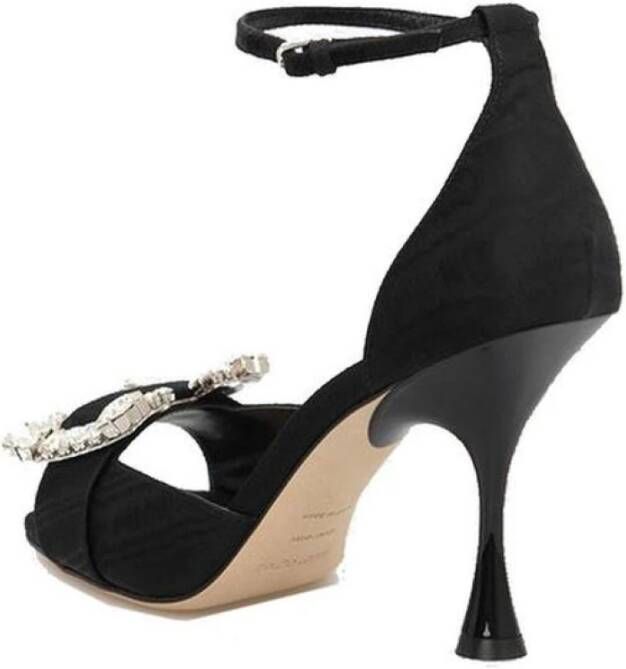 Sergio Rossi Kristalversierde sandalen met enkelgesp