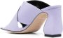Sergio Rossi Lavendel Leren Crossover Muiltjes Purple Dames - Thumbnail 2