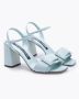 Sergio Rossi Versierde leren sandalen met gesp Blauw Dames - Thumbnail 2