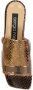 Sergio Rossi Leren platte sandalen Open teen Vrouwen Yellow Dames - Thumbnail 4