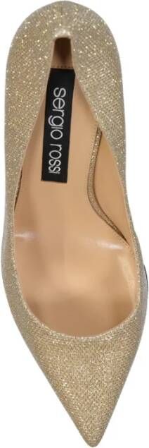 Sergio Rossi Leren Pumps met puntige neus