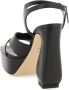 Sergio Rossi Leren sandalen met gekruiste banden en verstelbare enkelband Black Dames - Thumbnail 5