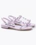 Sergio Rossi Leren Pellet Sandalen met Dagelijkse Rehices Roze Dames - Thumbnail 2