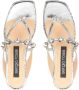 Sergio Rossi Platte sandalen met kristal en topdetail Gray Dames - Thumbnail 8