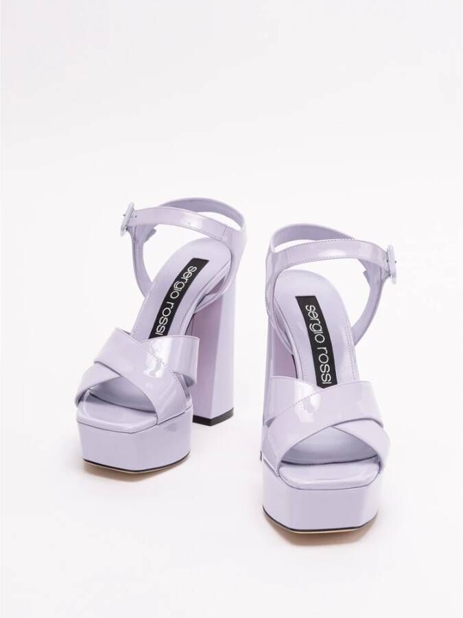 Sergio Rossi Elegante Wisteria Sandalen Paars Dames