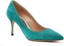 Sergio Rossi Lage Pumps voor Modieuze Vrouwen Groen Dames - Thumbnail 2