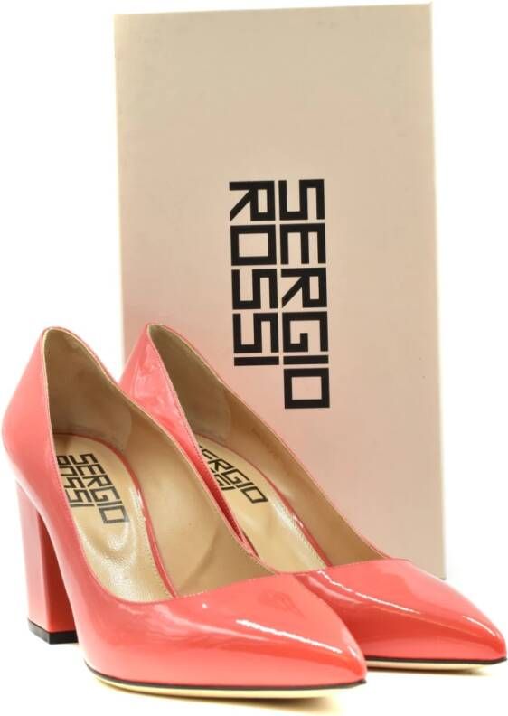 Sergio Rossi Lage Pumps Rood Dames
