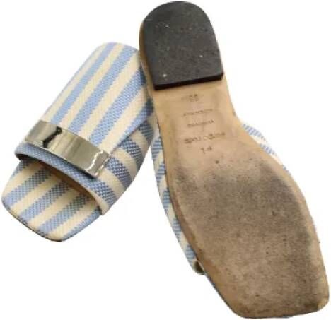 Sergio Rossi Pre-owned Canvas flats Multicolor Dames