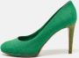 Sergio Rossi Pre-owned Canvas heels Green Dames - Thumbnail 2