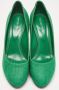 Sergio Rossi Pre-owned Canvas heels Green Dames - Thumbnail 3