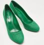 Sergio Rossi Pre-owned Canvas heels Green Dames - Thumbnail 4