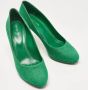 Sergio Rossi Pre-owned Canvas heels Green Dames - Thumbnail 4