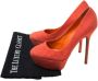 Sergio Rossi Pre-owned Canvas heels Orange Dames - Thumbnail 7