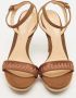 Sergio Rossi Pre-owned Canvas sandals Brown Dames - Thumbnail 3
