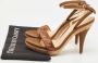 Sergio Rossi Pre-owned Canvas sandals Brown Dames - Thumbnail 9