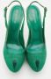 Sergio Rossi Pre-owned Canvas sandals Green Dames - Thumbnail 3
