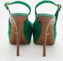 Sergio Rossi Pre-owned Canvas sandals Green Dames - Thumbnail 5