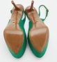 Sergio Rossi Pre-owned Canvas sandals Green Dames - Thumbnail 6