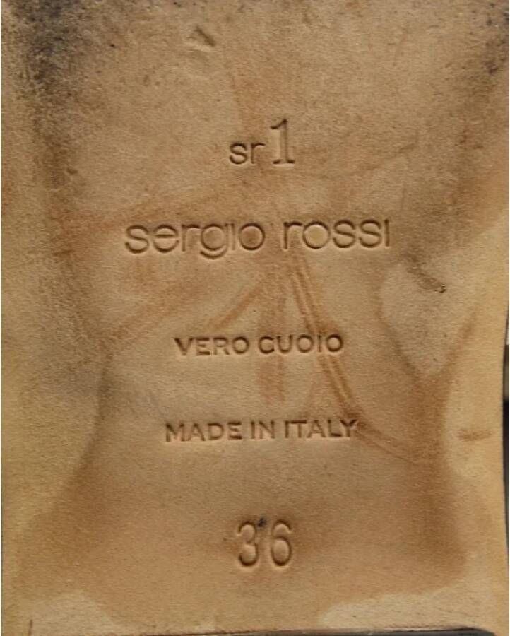 Sergio Rossi Pre-owned Cotton flats Multicolor Dames