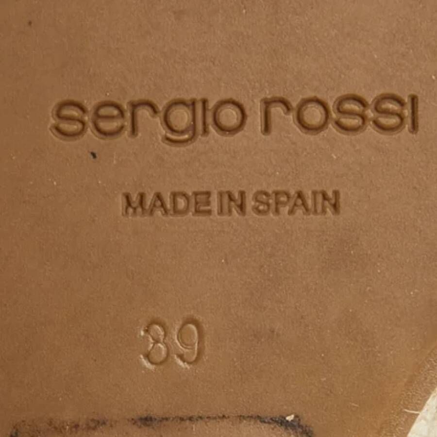 Sergio Rossi Pre-owned Denim sandals Blue Dames