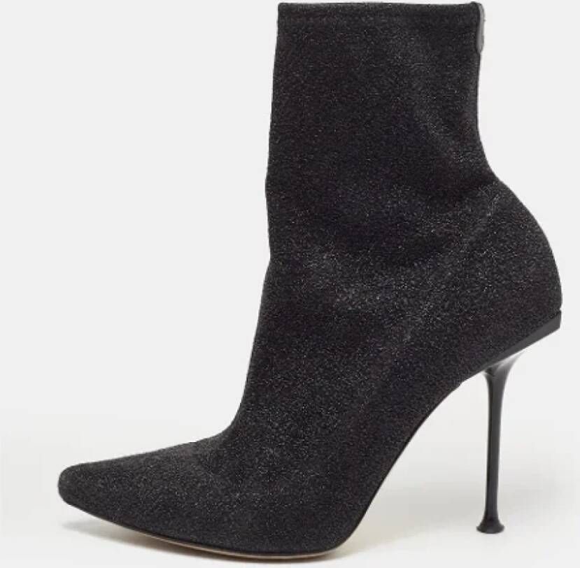 Sergio Rossi Pre-owned Fabric boots Black Dames