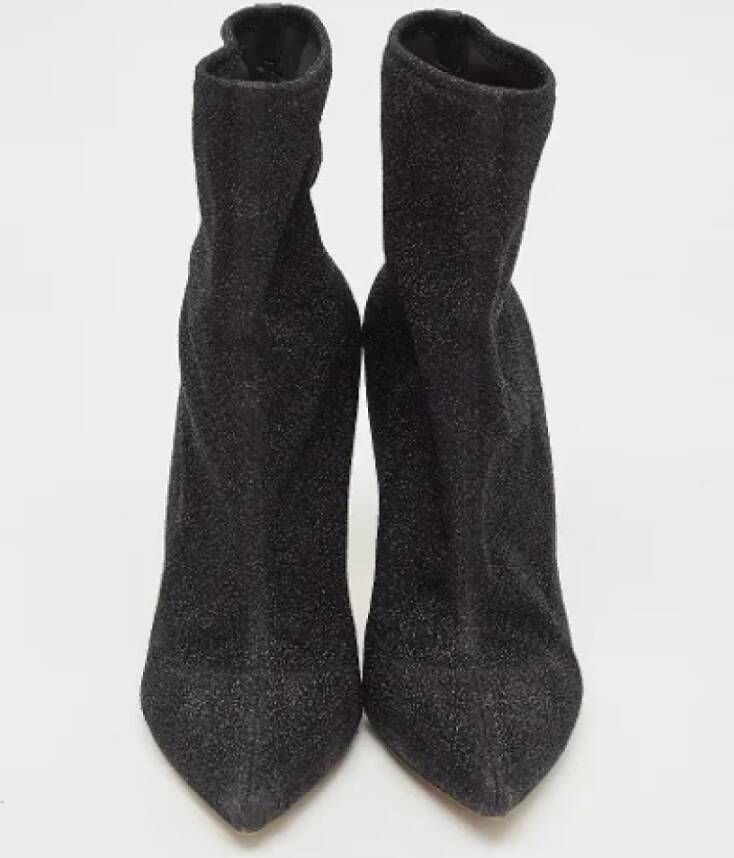 Sergio Rossi Pre-owned Fabric boots Black Dames