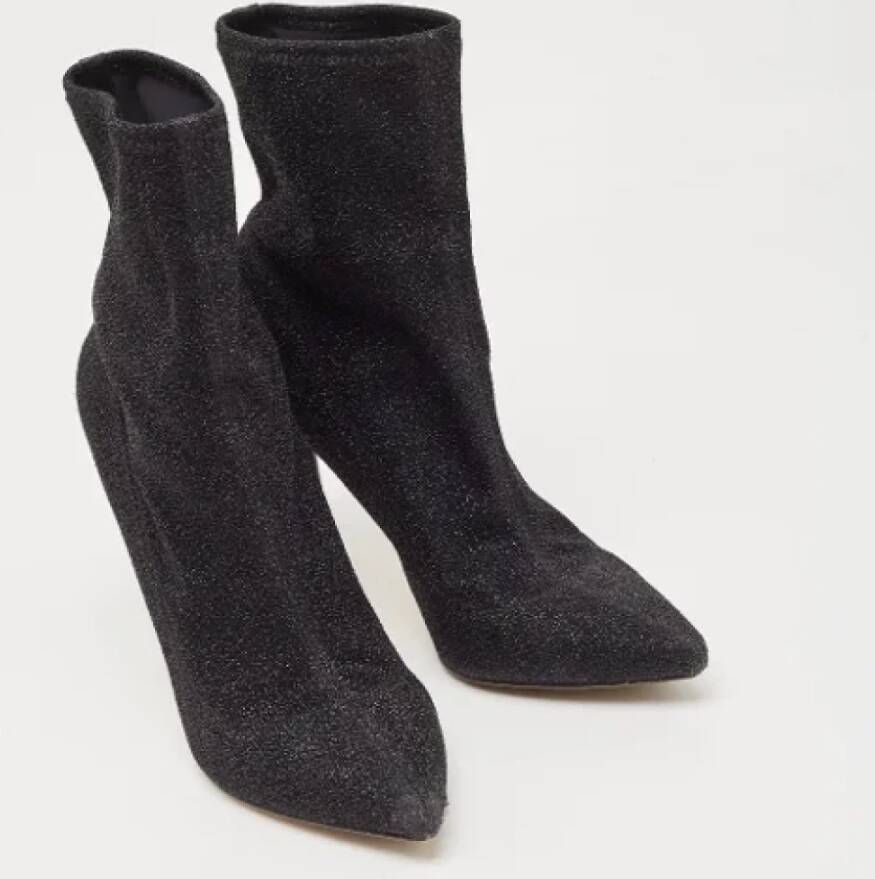 Sergio Rossi Pre-owned Fabric boots Black Dames