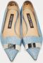 Sergio Rossi Pre-owned Fabric flats Blue Dames - Thumbnail 3