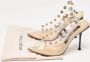 Sergio Rossi Pre-owned Fabric heels Beige Dames - Thumbnail 9