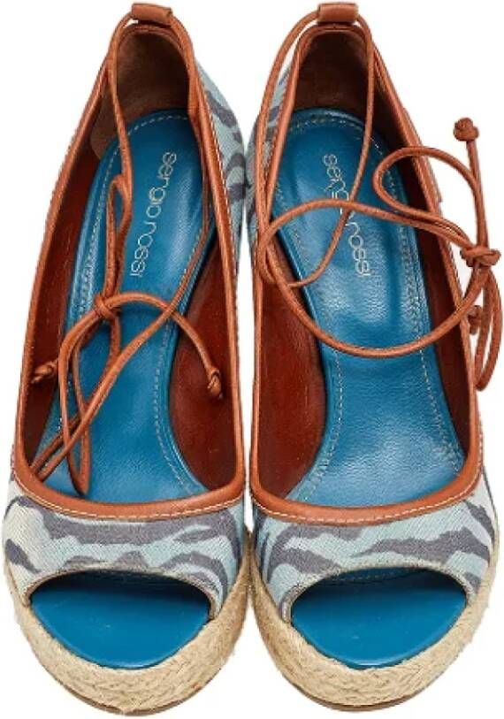 Sergio Rossi Pre-owned Fabric heels Multicolor Dames