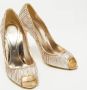 Sergio Rossi Pre-owned Fabric heels Yellow Dames - Thumbnail 5