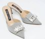 Sergio Rossi Pre-owned Fabric mules Gray Dames - Thumbnail 4