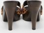 Sergio Rossi Pre-owned Fabric sandals Brown Dames - Thumbnail 5
