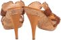 Sergio Rossi Pre-owned Fabric sandals Brown Dames - Thumbnail 4